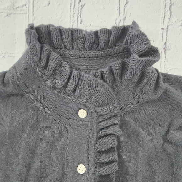 Tory Burch Black Tunic Silk/Cashmere Blend 3/4 sleeves Size M - Picture 2 of 9